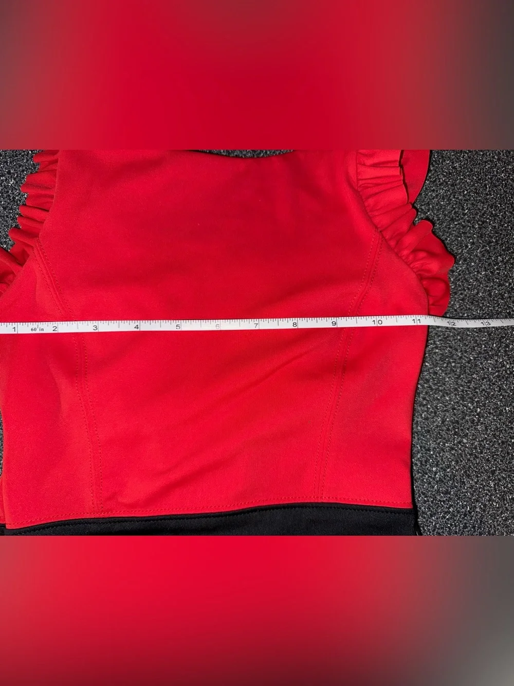 Tiger Friday Red and Black Dance Leotard Size Child Large